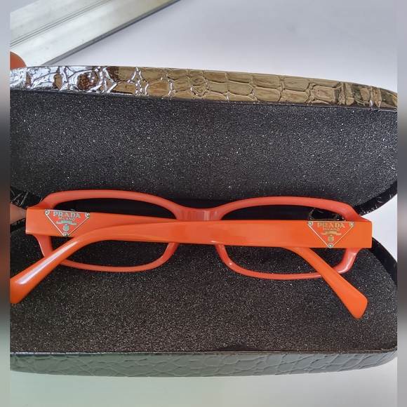 Prada eyeglasses, VPR 10NV, Deep Havana color, no lenses, READ - Picture 1 of 10